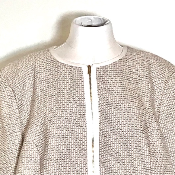 CALVIN KLEIN Tweed Zipper Jacket - Picture 5 of 10